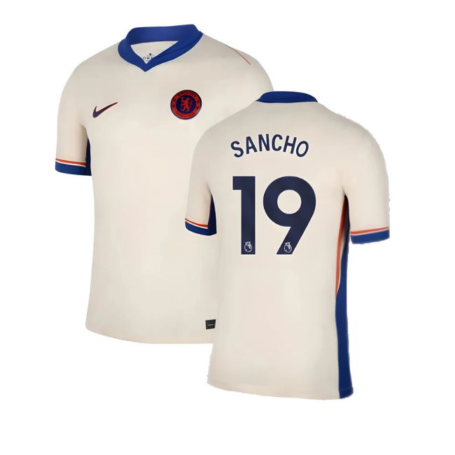 Chelsea 2024-20 Away Football Kit Sancho Name & Number L S