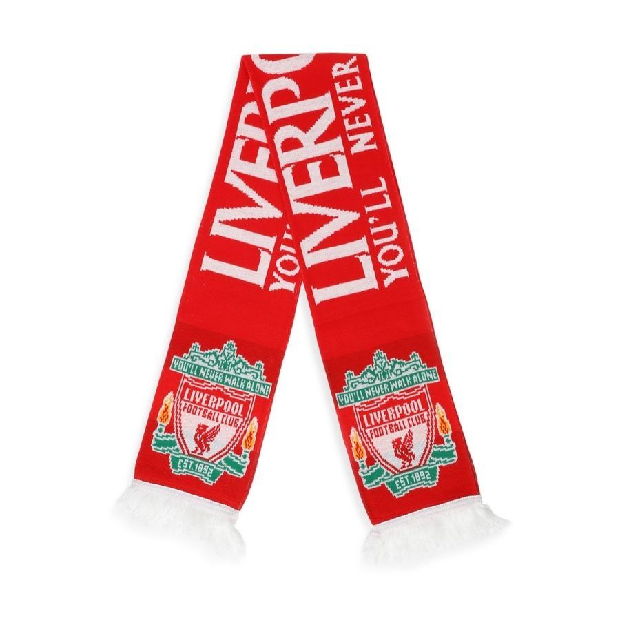 Liverpool Scarf Crest Red Supporter Version In Multiple Adult Sizes