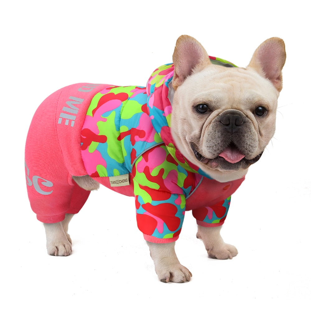 Warm Winter Jumpsuits for French Bulldog (WS302)