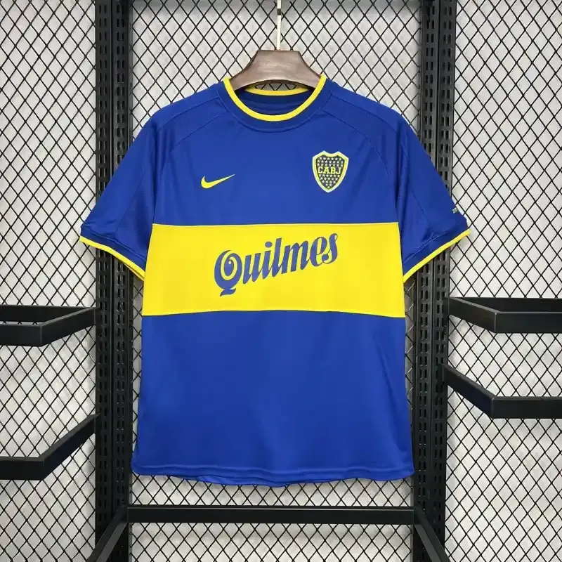 Cheap 2000-2001 Boca Juniors Jersey retro kit