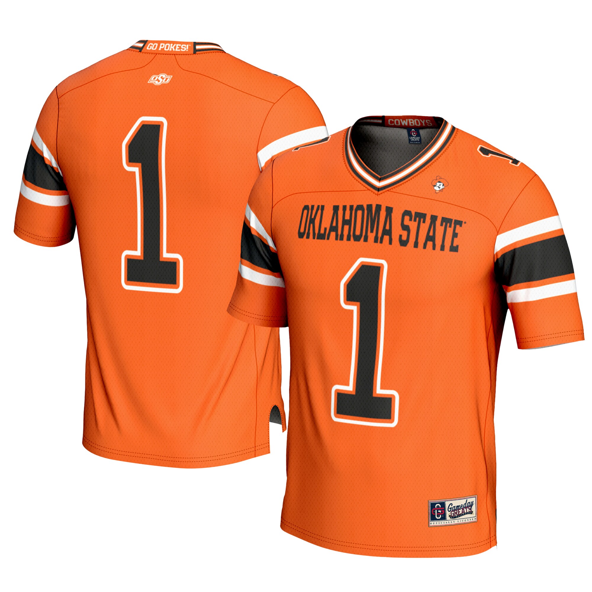 [DDG] Oklahoma State Cowboys GameDay Greats Youth Football Jersey - Orange