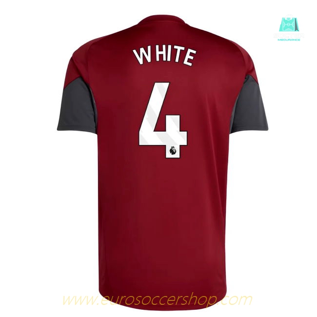 2025-2026 Arsenal EU Training Jersey (Burgundy) (White 4)
