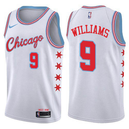 White Nike C. Bulls #9 NBA Jersey Premium Quality Basketball Jersey