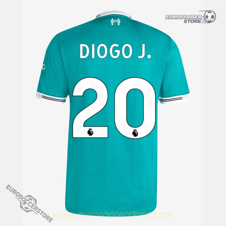 Diogo J.'s 2025-26 Liverpool Third Jersey, Player Version (No.20)