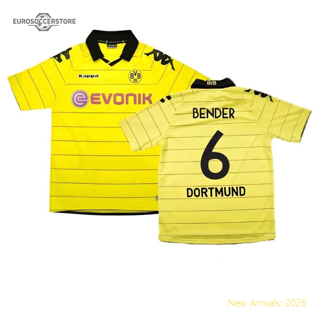 Borussia Dortmund Home Shirt (Bender 2010-11 6) Fan Edition