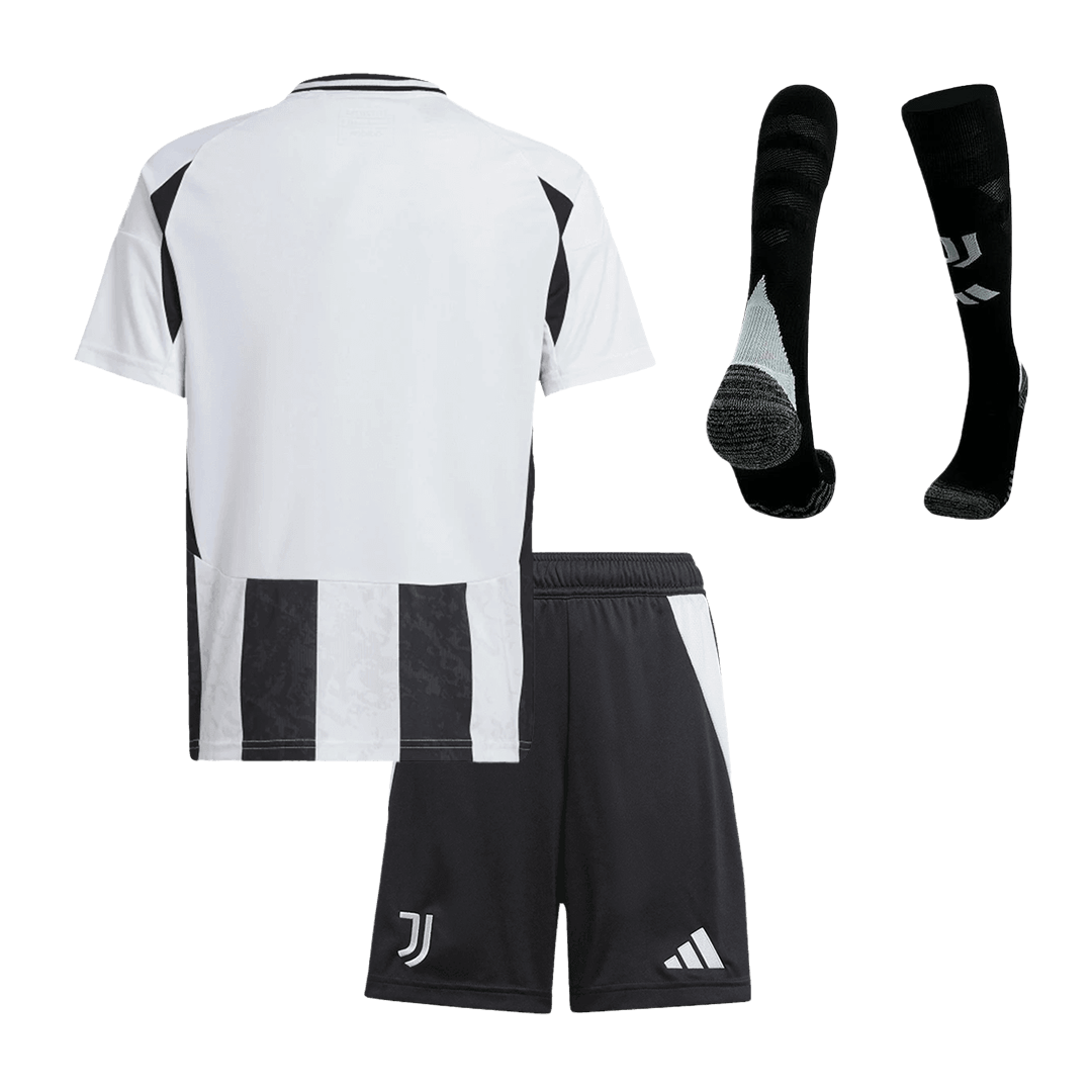 Kid's Juventus Home Soccer Jersey Kit(Jersey+Shorts+Socks) 2024/25Auth