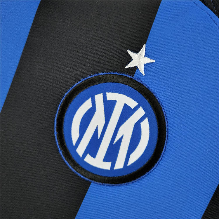 Breathable Inter Milan 2223 Home Blue Soccer Jersey Football Shirt