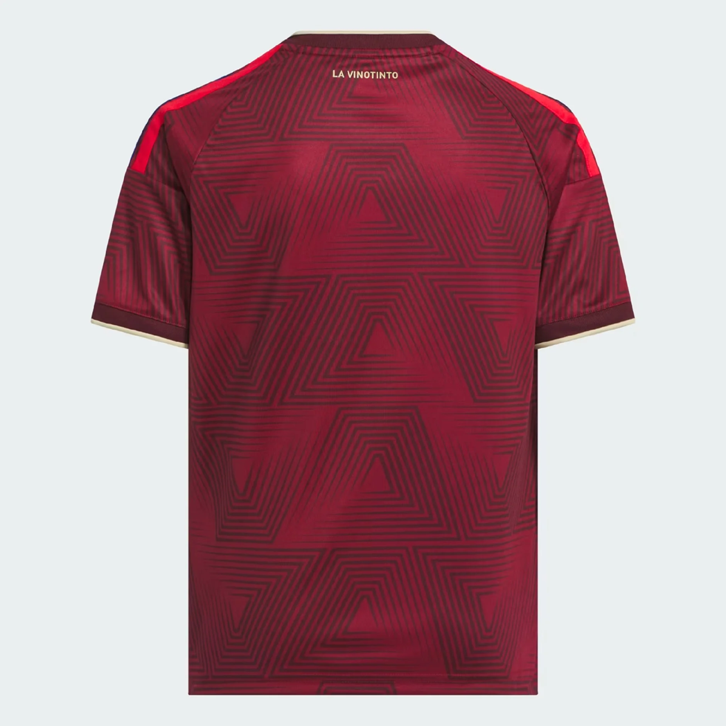 Venezuela 2026 Home Jersey - Youth La Vinotinto Football Shirt | Official Venezuela National Team Kids Kit