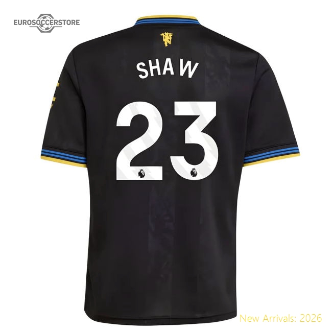 First-class 2025-2026 Man Utd Third Shirt (kids) (shaw 23)