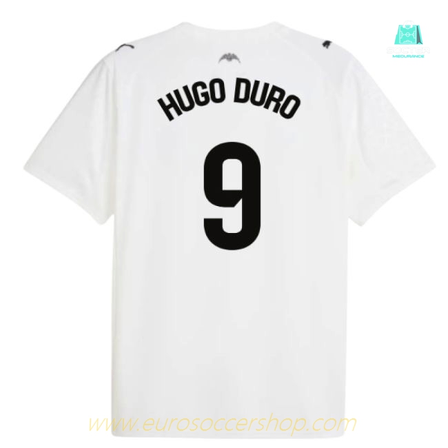 2025-2026 Valencia Home Shirt (Hugo Duro 9)