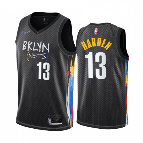 Nike Nets Black James Harden #13 Jersey - Economical Game Day Wear