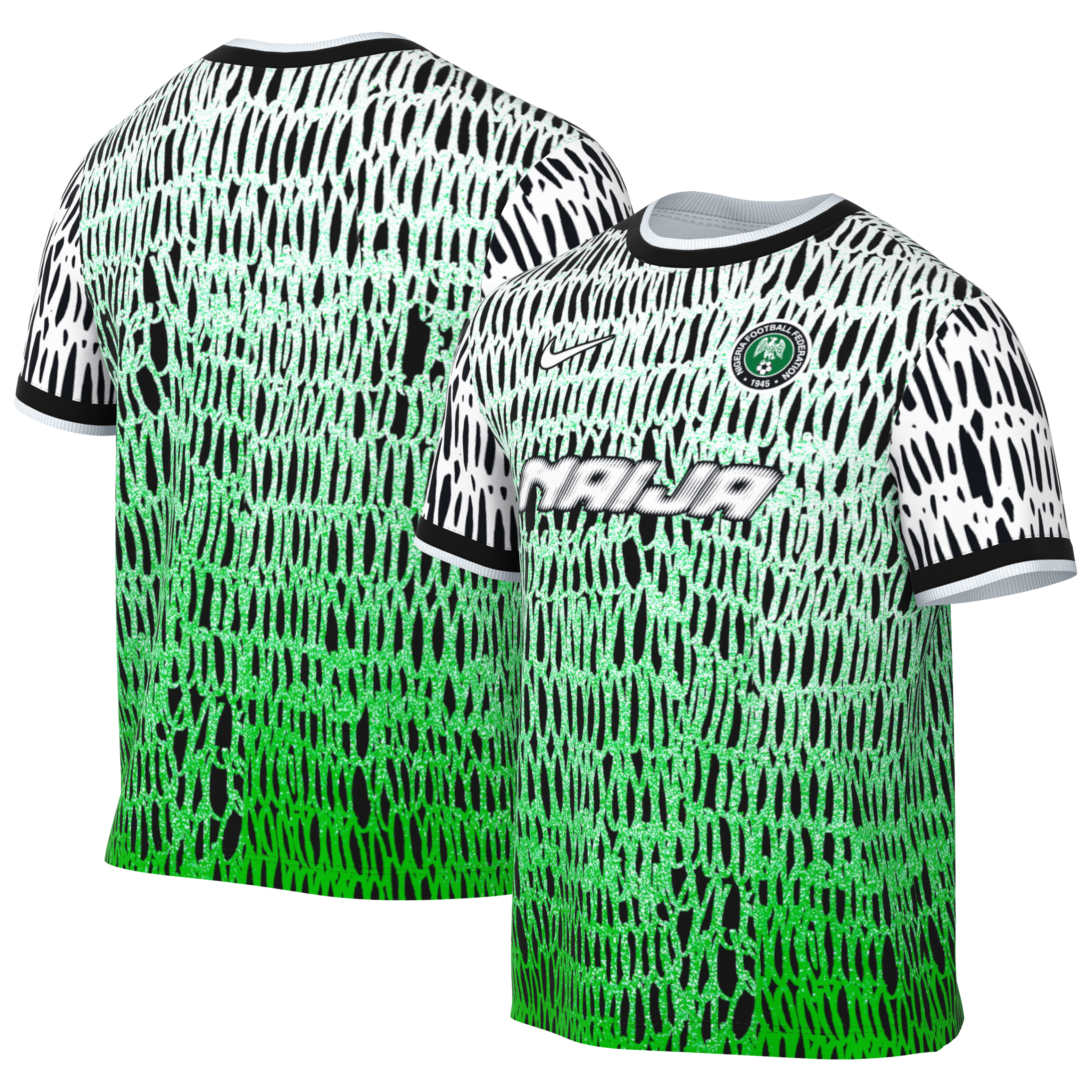 [SJH] Nigeria National Team x Slawn 2026 Dri-FIT Pre-Match Jersey Top - Black