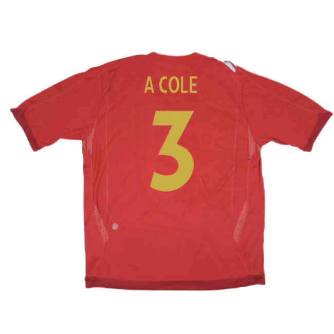 England National Team Away Football Shirt (A COLE 3)