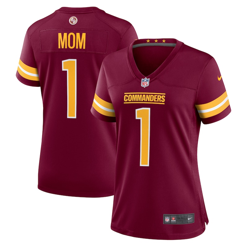 None Number 1 Mom WAS Commanders Official Limited Edition Game Day Wea