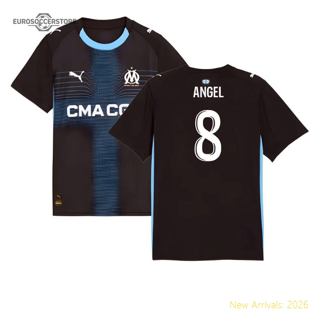 Trending 2025-2026 Marseille Away Shirt (Kids) (Angel 8)