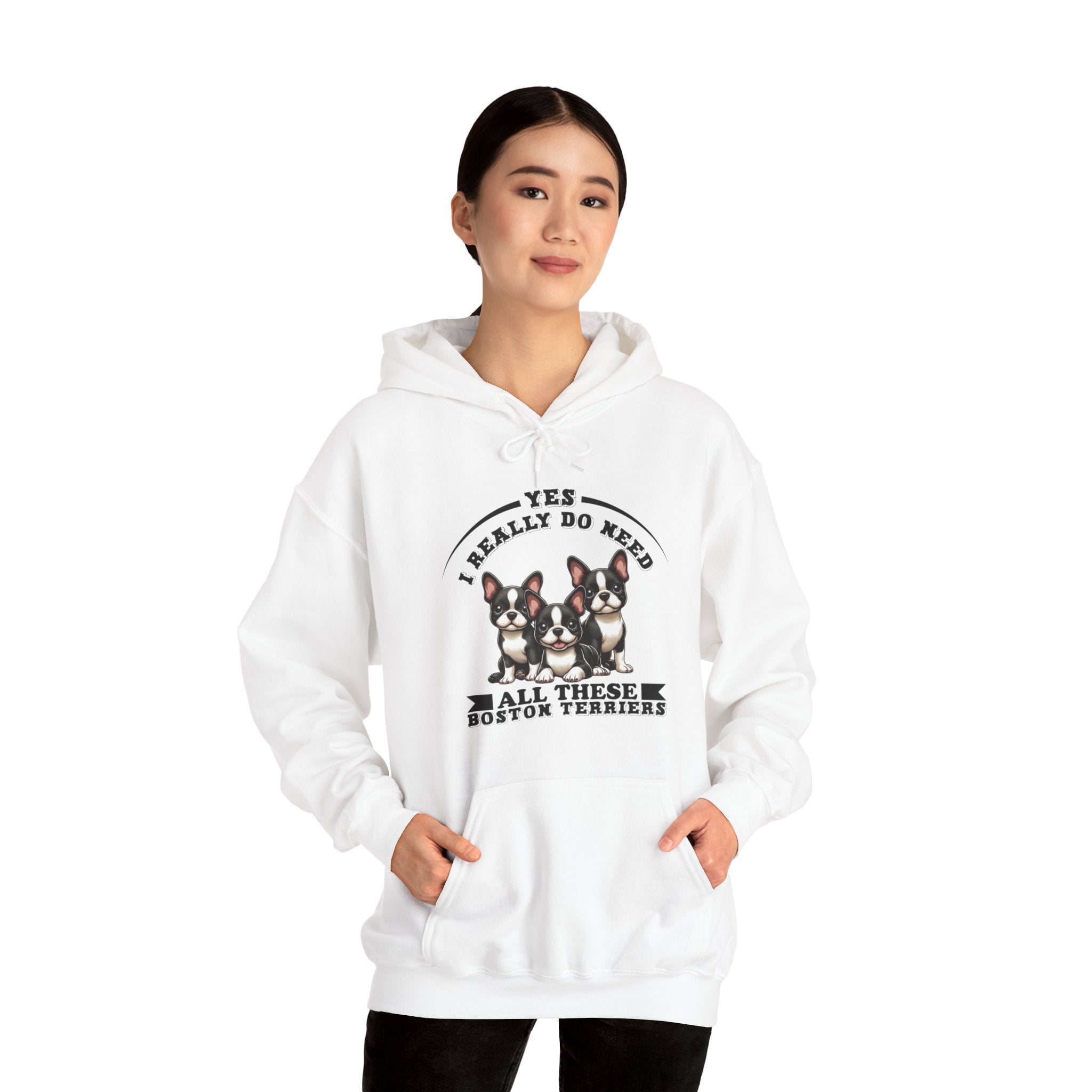 Tabby - Comfy Unisex Hoodie For Boston Terrier Lovers For Frenchie Fans
