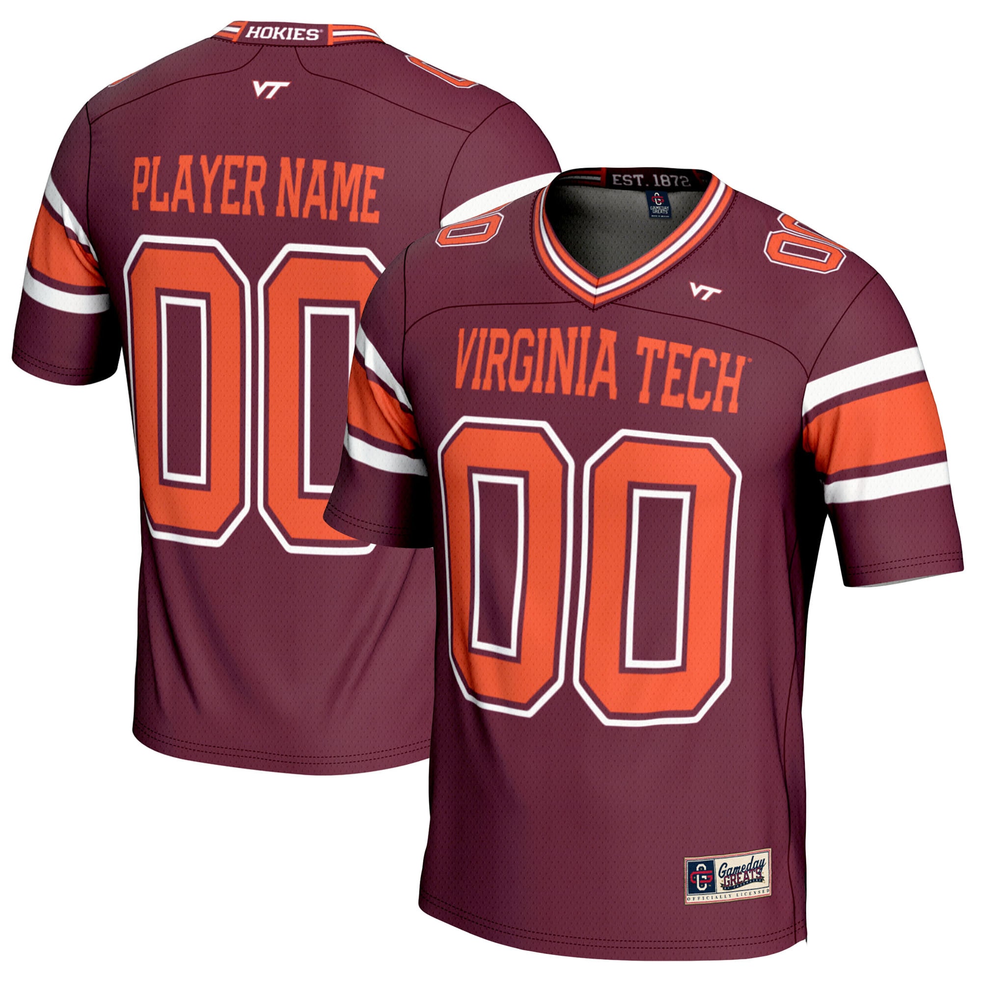 [NJP] Women's Virginia Tech Hokies GameDay Greats NIL Pick-A-Player Football Jersey - Maroon