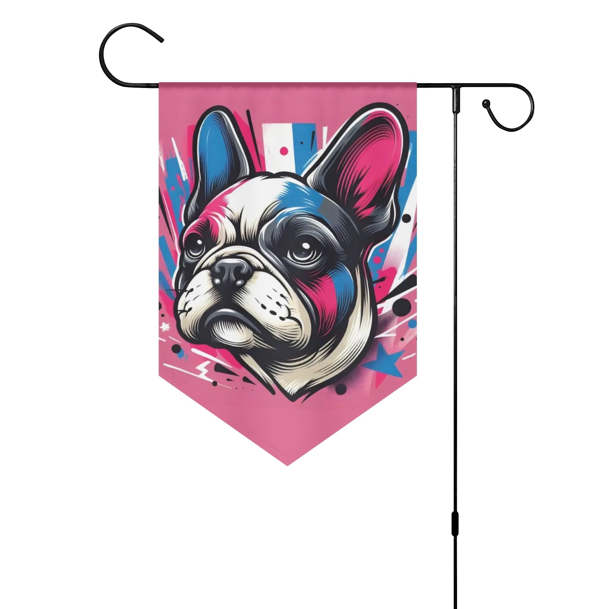 Breed-specific Callie - Frenchie Garden Flag Banner Paw Protection