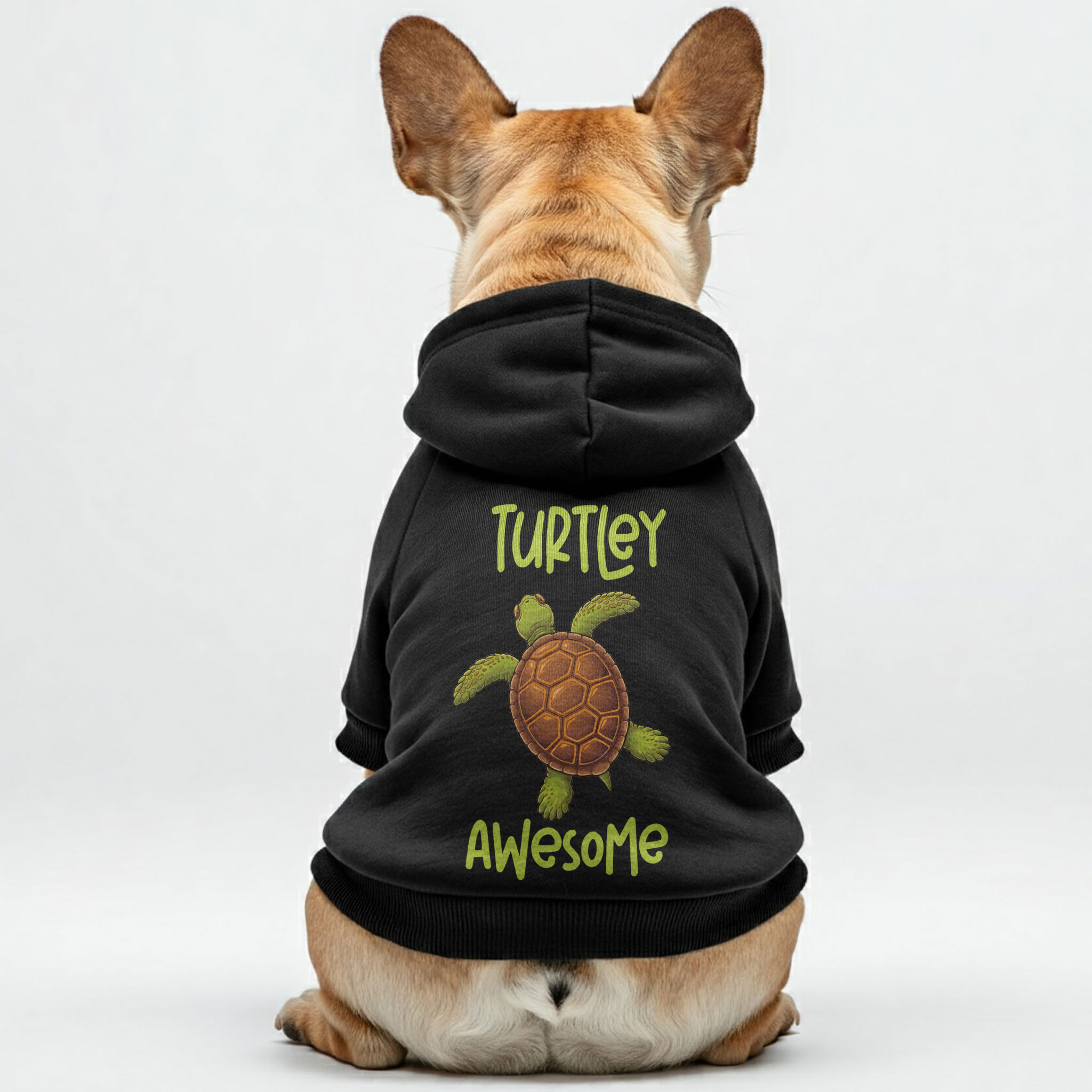Durable Turtley Awesome - Personalized French Bulldog Hoodies With Fu...