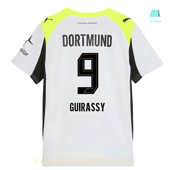 2025-2026 Borussia Dortmund Away Shirt (Kids) (Guirassy 9)