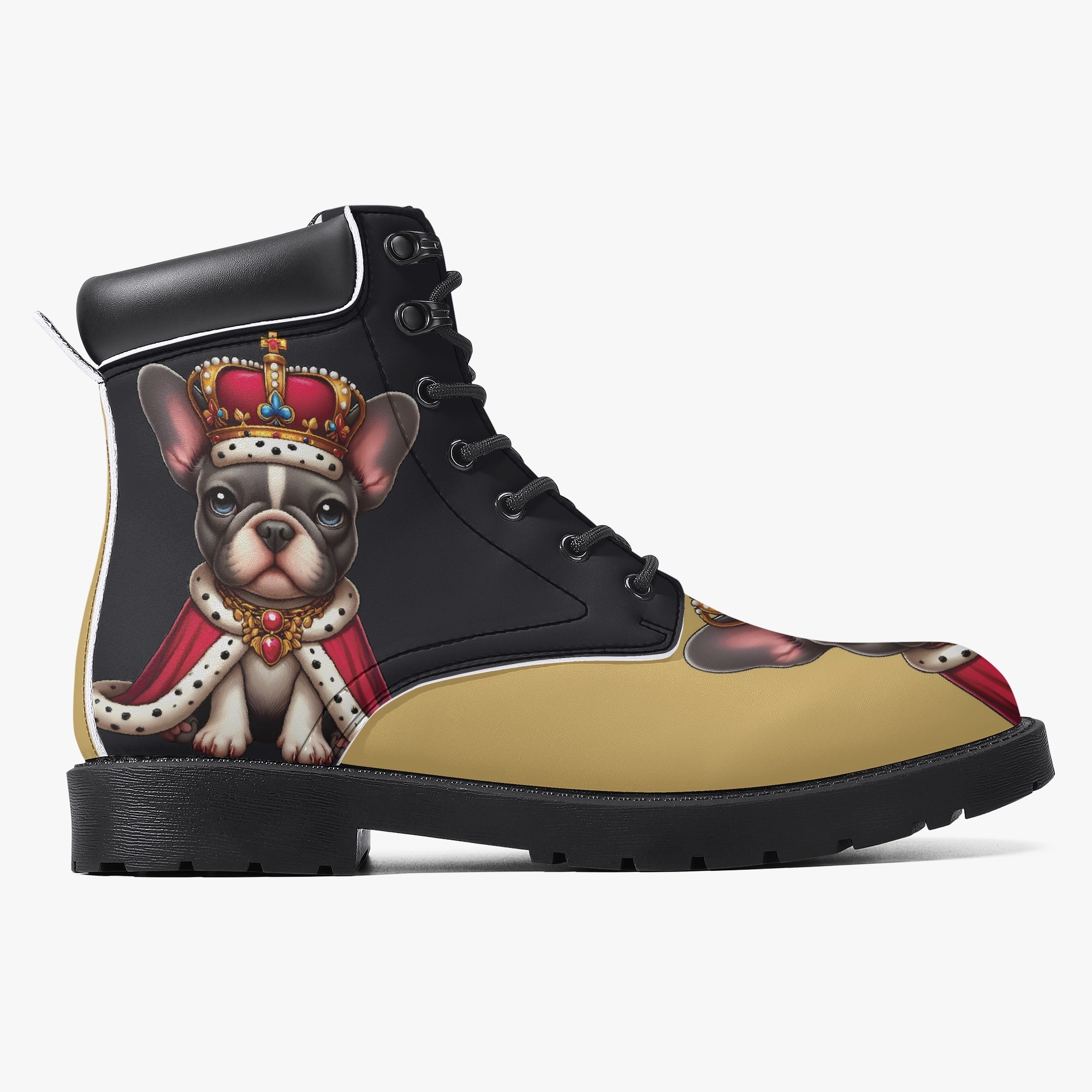 Frenchie-Fan Everyday Stanley - Casual Leather Boot as a Gift