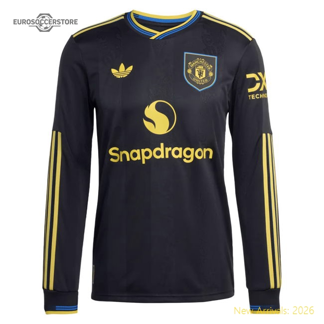 2025-2026 Man Utd Authentic Long Sleeve Third Shirt (Cunha 10)