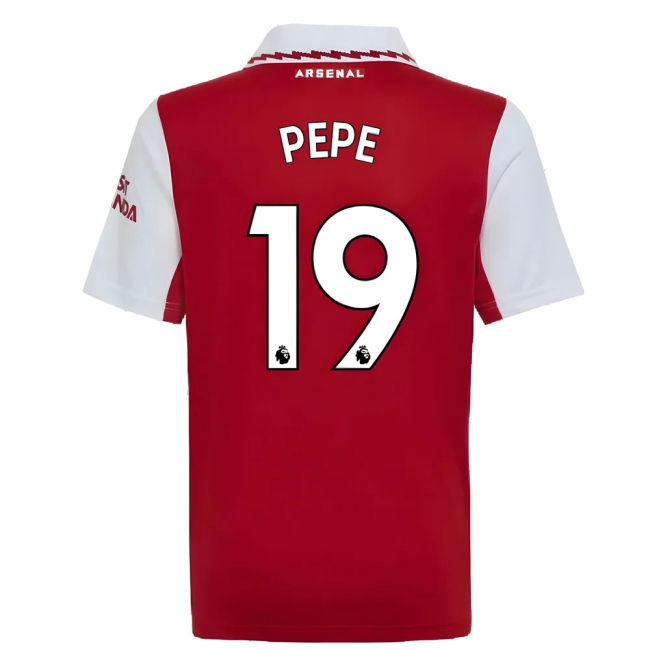 Kids PEPE 19 Arsenal Club Fashionable Home Soccer Jersey