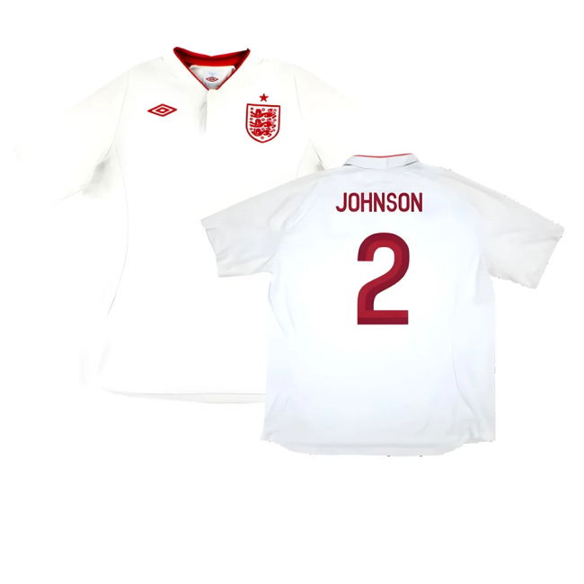 Johnson 2 Pro Style England Home Pro Shirt 2012-2013