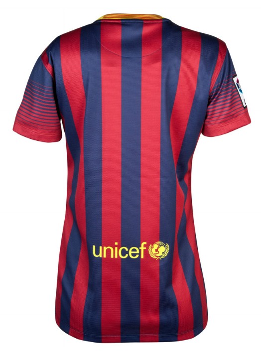 Premium Quality Barca 13-14 Barcelona Home Womens Jersey Shirt