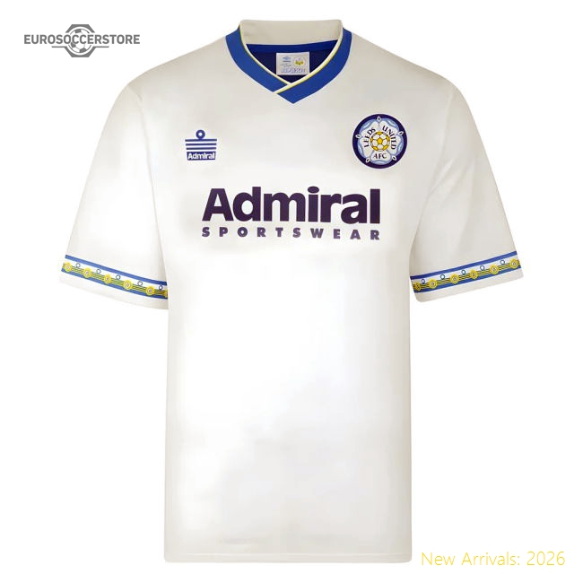 Match-Day Score Draw Leeds United 1993 Admiral Retro Football Shirt