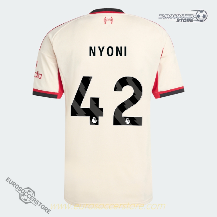 NYONI 42 Liverpool Away Football Jersey for the 25-26 Season