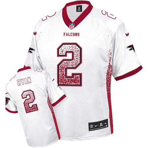 NFL A F Falcons Matt Ryan #2 White Elite Game Jersey - Premium