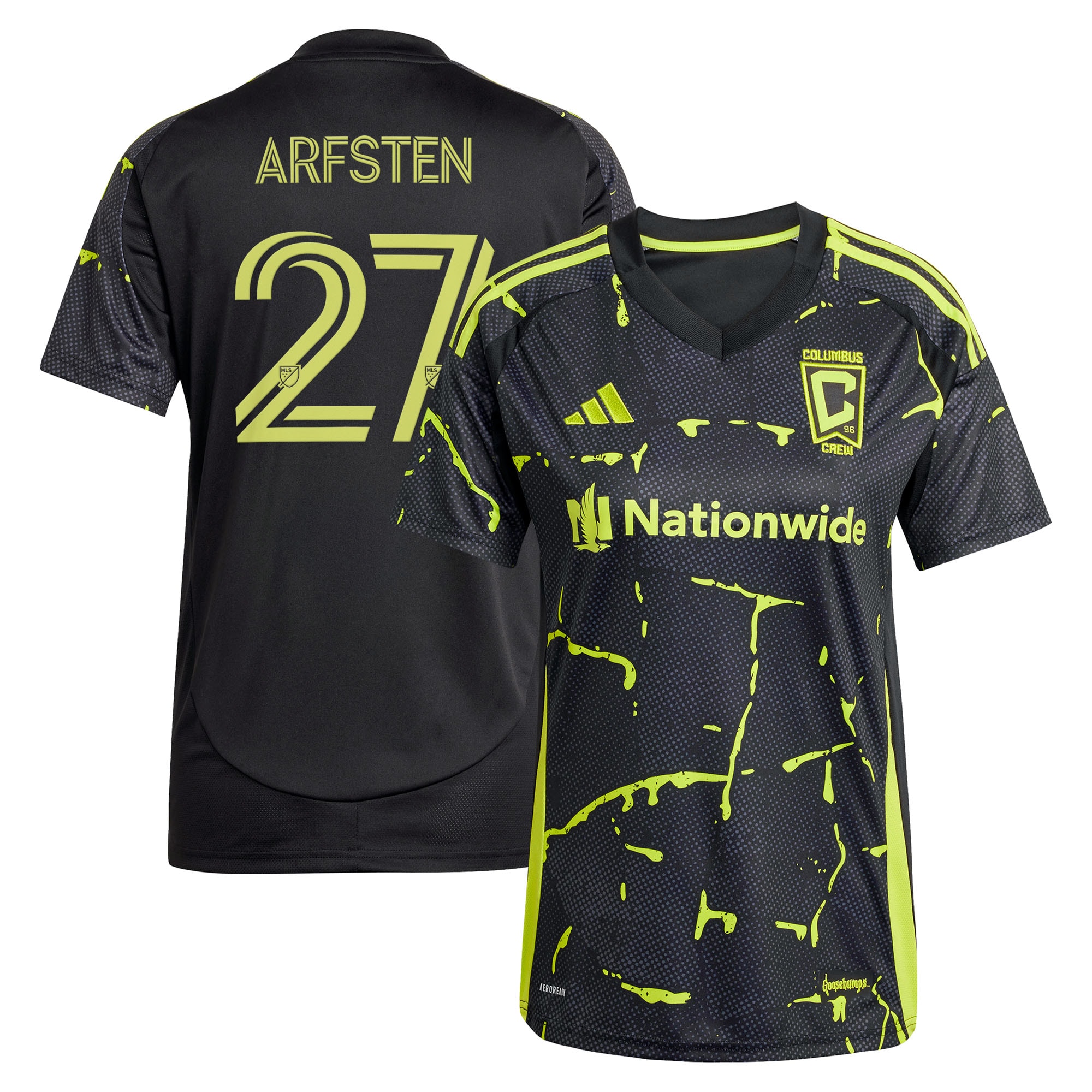 [SJH] Maximilian Arfsten Columbus Crew Women's 2025 The Goosebumps Kit Replica Jersey - Black