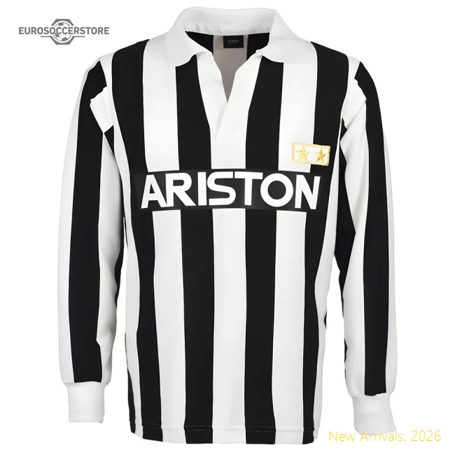 First-class Black And Whites 1985-1989 Home Retro Football Shirt