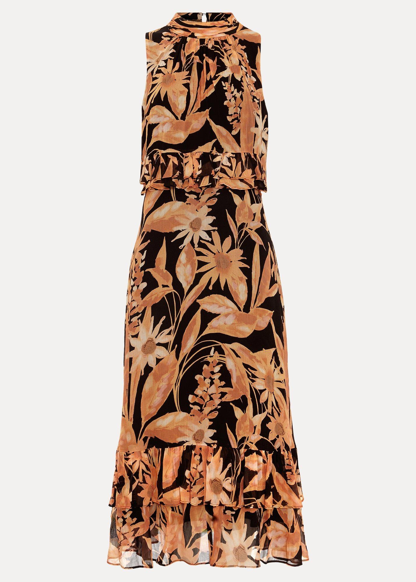 Petite Alma Printed Double Layer Dress