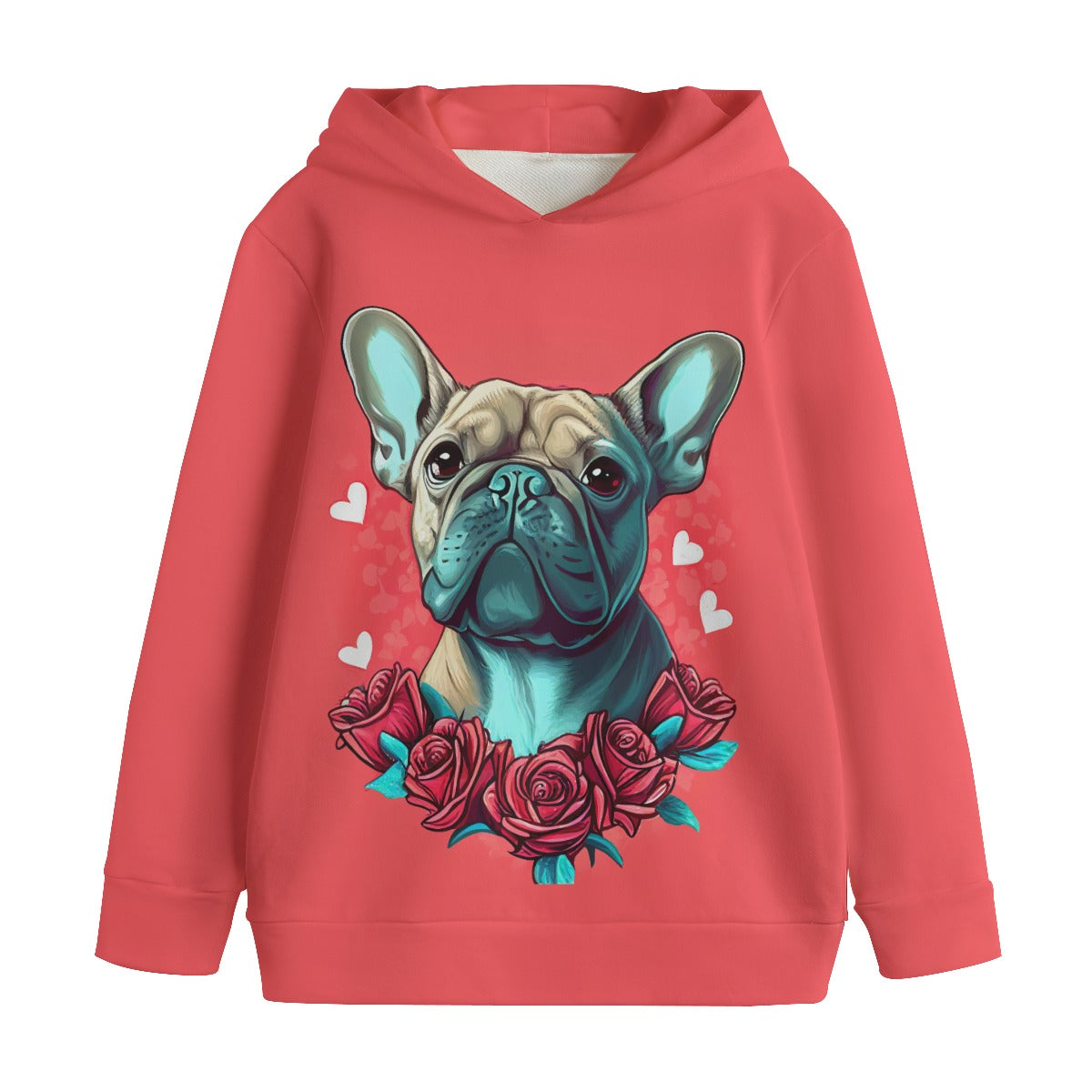 French Bulldog Freyja All Over Print Kid's Pullover Hoodie Durable Dog Item