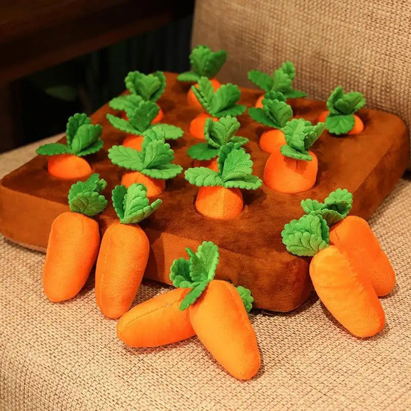 Carrot Puzzle Toy – Interactive Hide Seek Enrichment Game Paw Protection