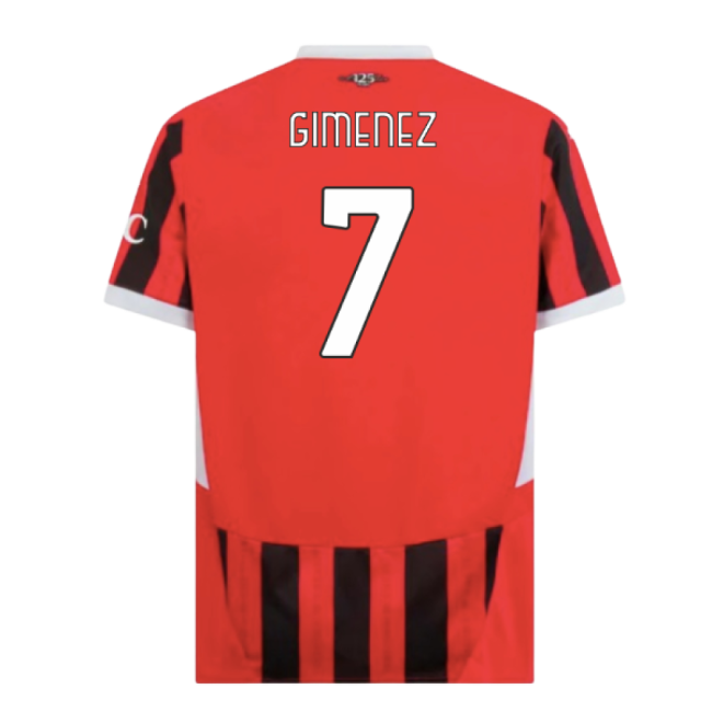 Gimenez 7 AC Milan Football Club Rare Piece Home Limited Shirt