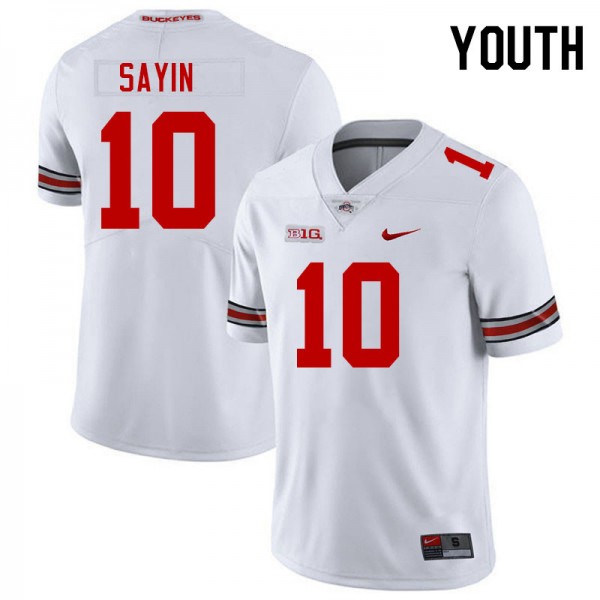 Youth(kids) Ohio State Buckeyes #10 Julian Sayin Official Jersey