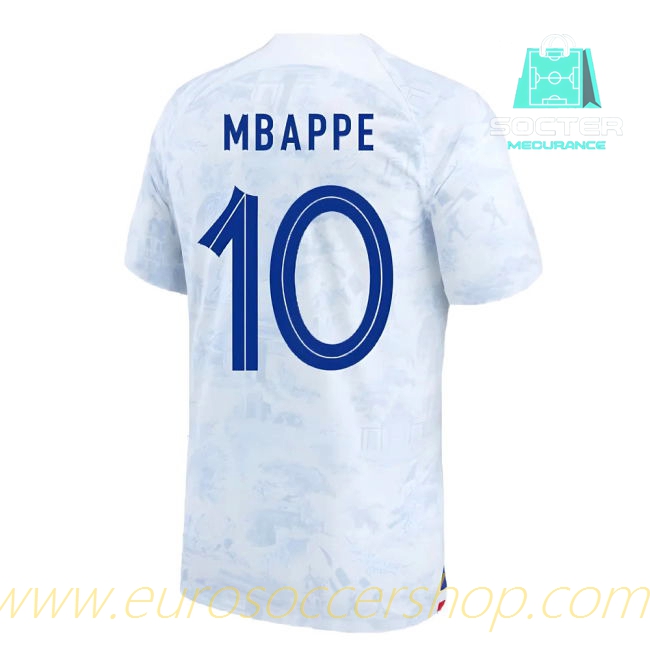 2022-2023 Les Bleus Away Football Shirt FIFA Approved (MBAPPE 10)