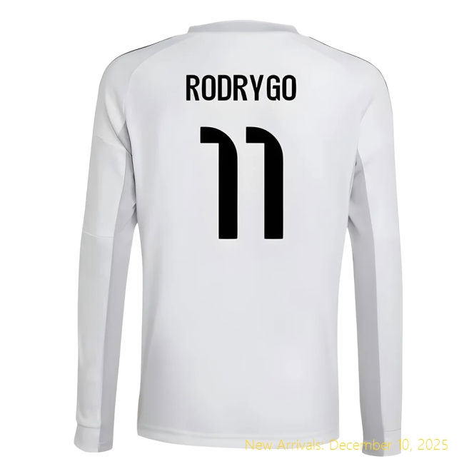 2025-2026 Real Madrid Home Shirt - Genuine Game Day (Rodrygo 11) -...