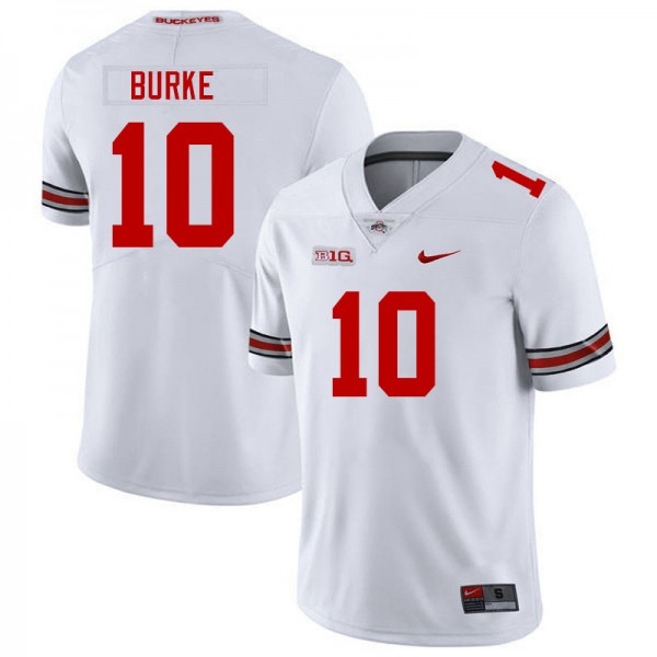 Nike Ohio State Buckeyes Denzel Burke #10 Men White Premium Stitched