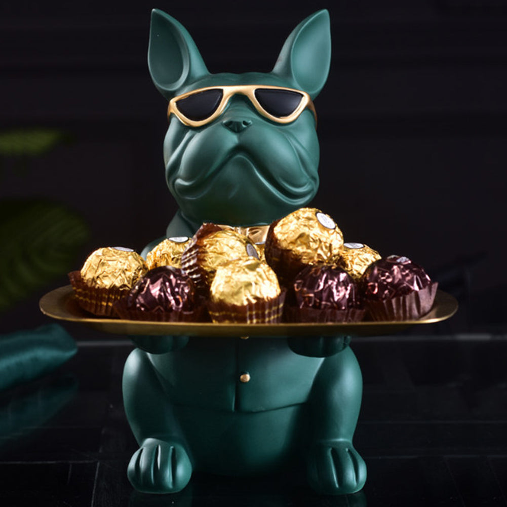 Decorella™ - Everyday French Bulldog Statue Storage Tray Outdoor Style