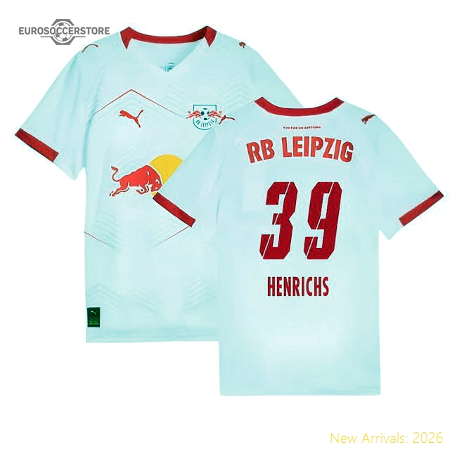 Professional-Grade 2025-2026 Red Bull Leipzig Home Shirt (Kids) (Henrichs