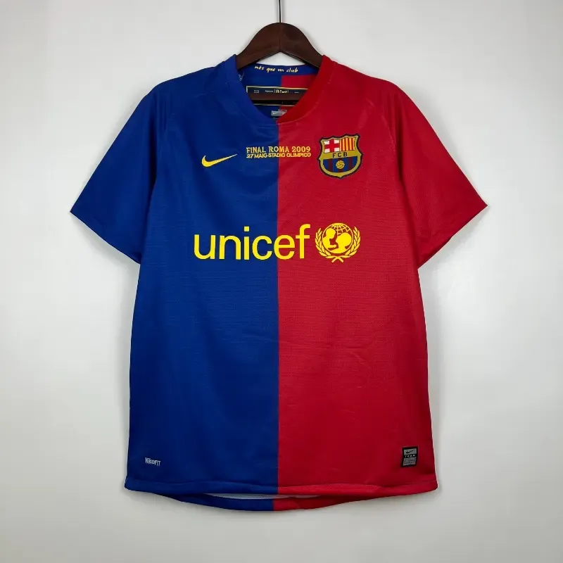 Cheap 2008-2009 Barcelona UEFA League retro kit