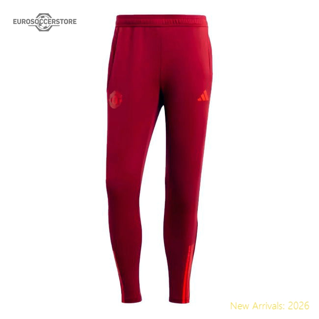 Professional Official 2023-2024 Man Utd EU Training Pants Burgundy
