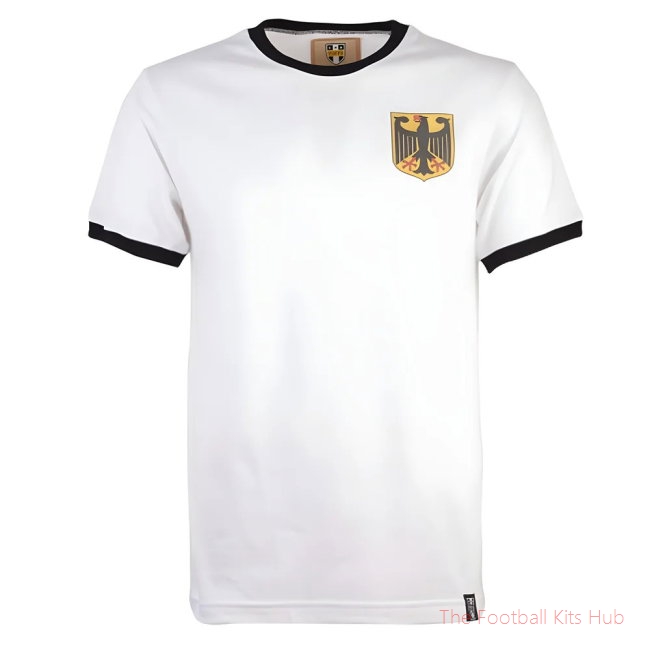 Germany 12th Man Retro T-Shirt - White/Black Ringer