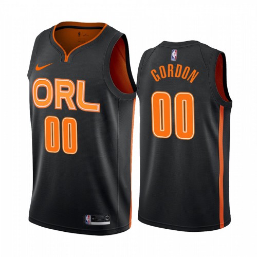 Nike Orlando Magic #00 Aaron Gordon Mens 2019-20 Black City Edition NBA Jersey Mens