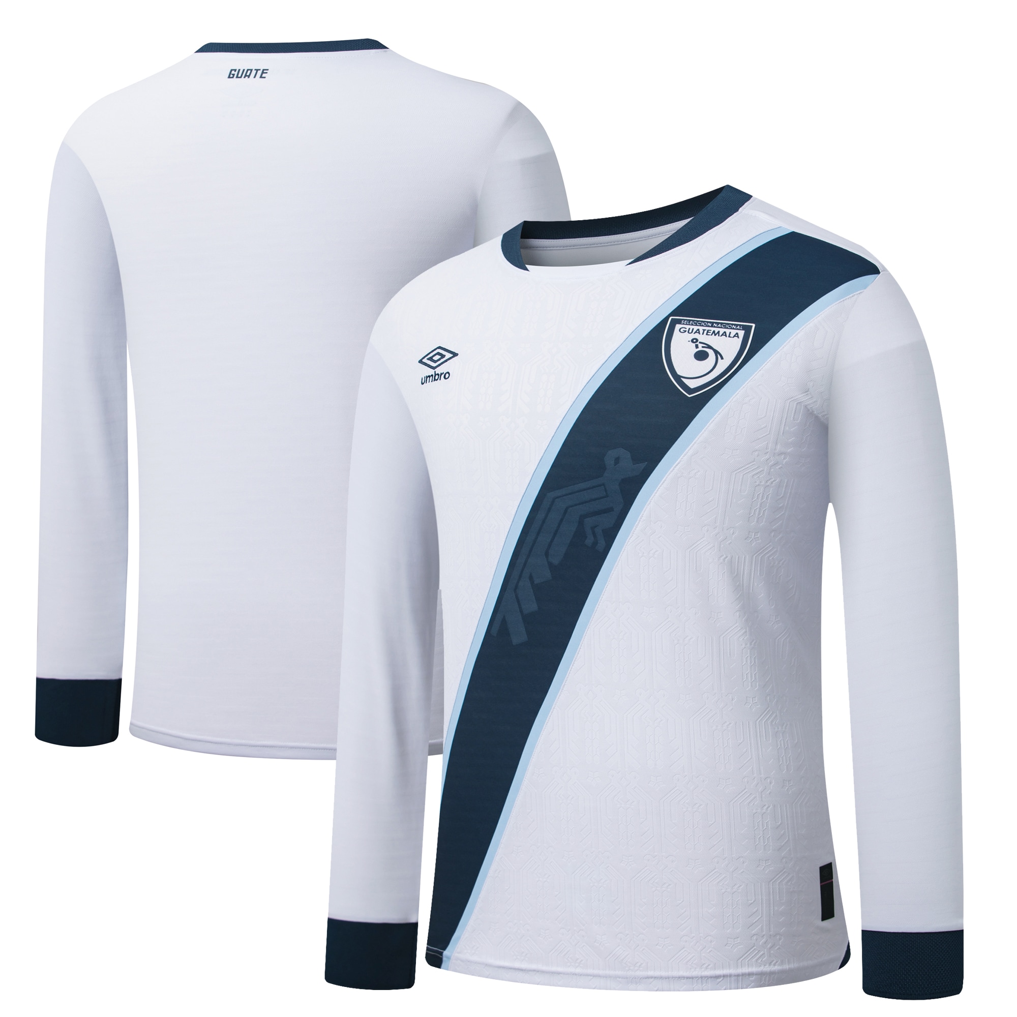 [SJH] Guatemala National Team 2025 Home Replica Long Sleeve Jersey - White