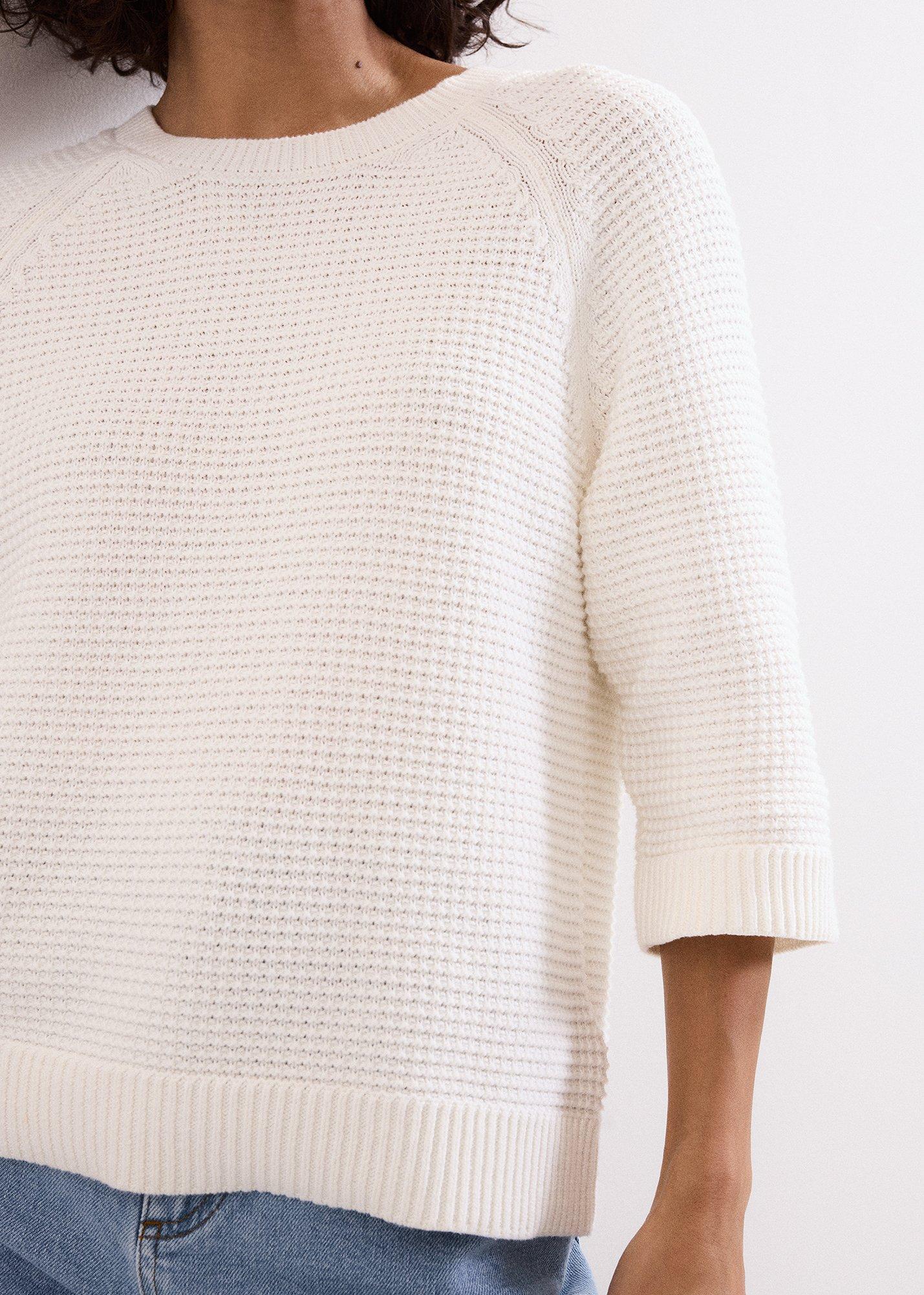 Odette Textured Ivory Jumper